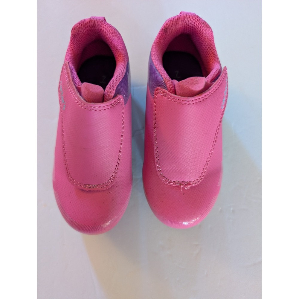 Carter's Bright Pink Purple Athletic Soccer Cleats Shoes Toddler 7M Sporty